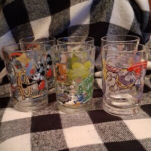 McDonalds 100 Years Of MADisney Mickey and Buzz Lightyear Glass Set - Multicolor